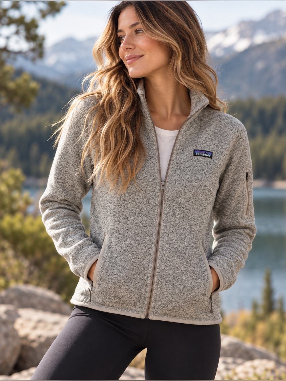 Patagonia Better Sweater Full Zip Fleece Jacket Women’s Small Heather Gray
